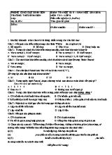 Đề kiểm tra học kì II Tin học 8 (Có đáp án) - Năm học 2015-2016 - Trường THCS Bình Sơn